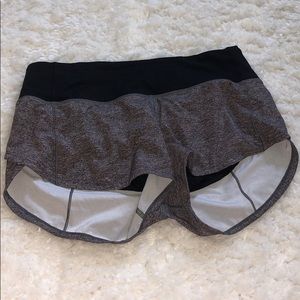 Lululemon speed up shorts, size 4